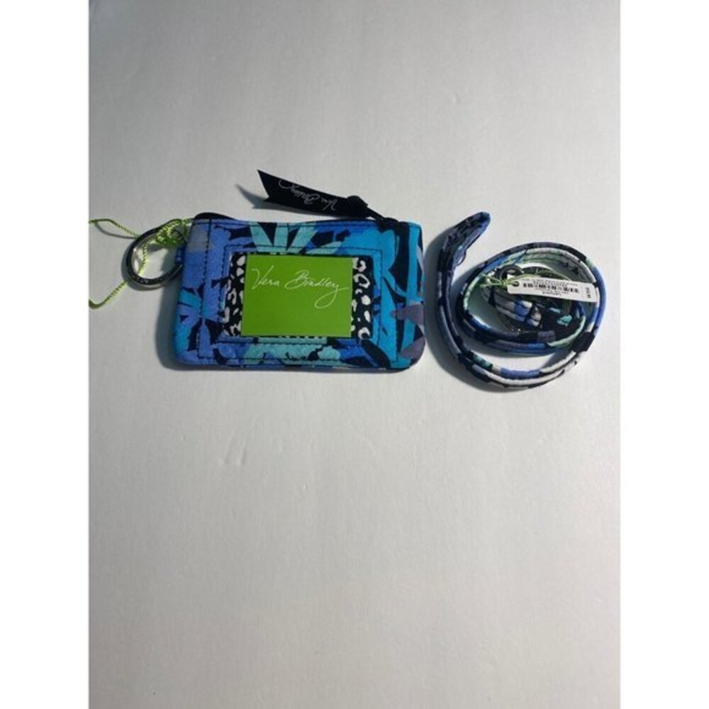 Vera‎ Bradley Zip Id Case and Lanyard in Camofloral 0701